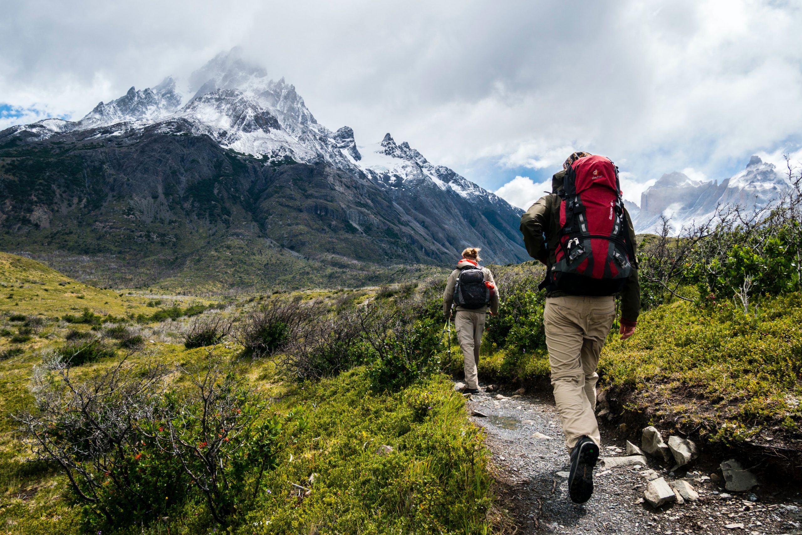 rucksack wanderung in die berge