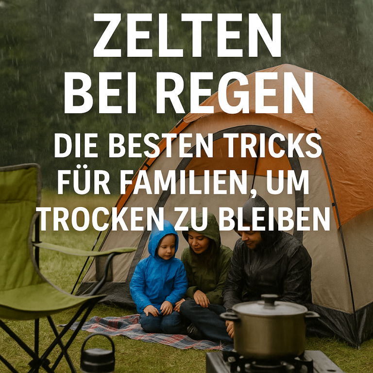 Zelten bei Regen – Die besten Tricks für Familien, um trocken zu bleiben