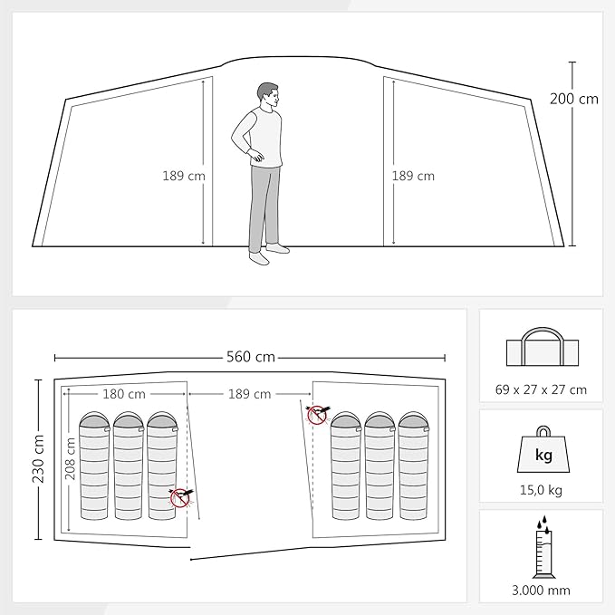 familienzelt für camping mit kindern